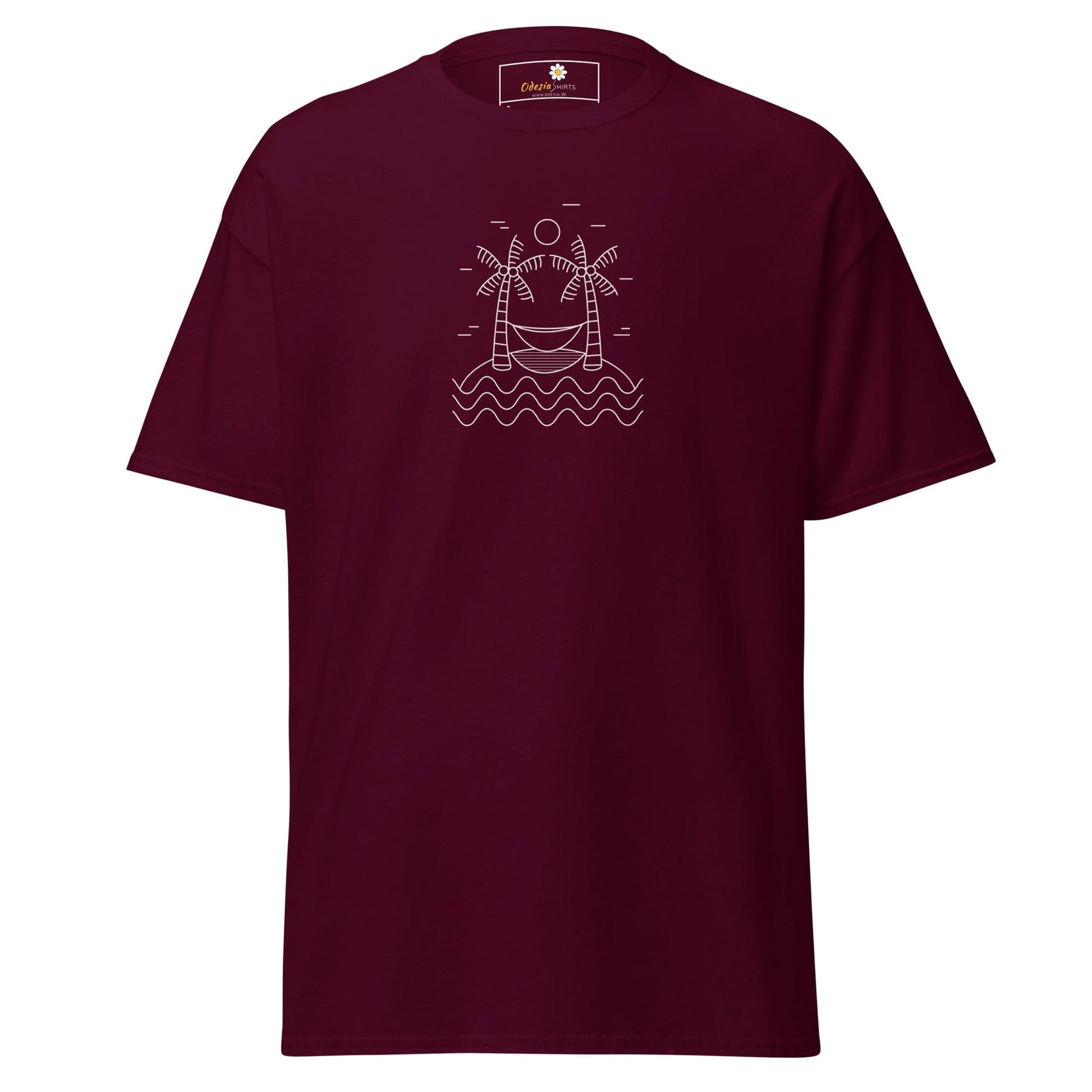 Unisex classic tee - SUMMER SUNNY ISLAND - REGULAR - Maroon / S