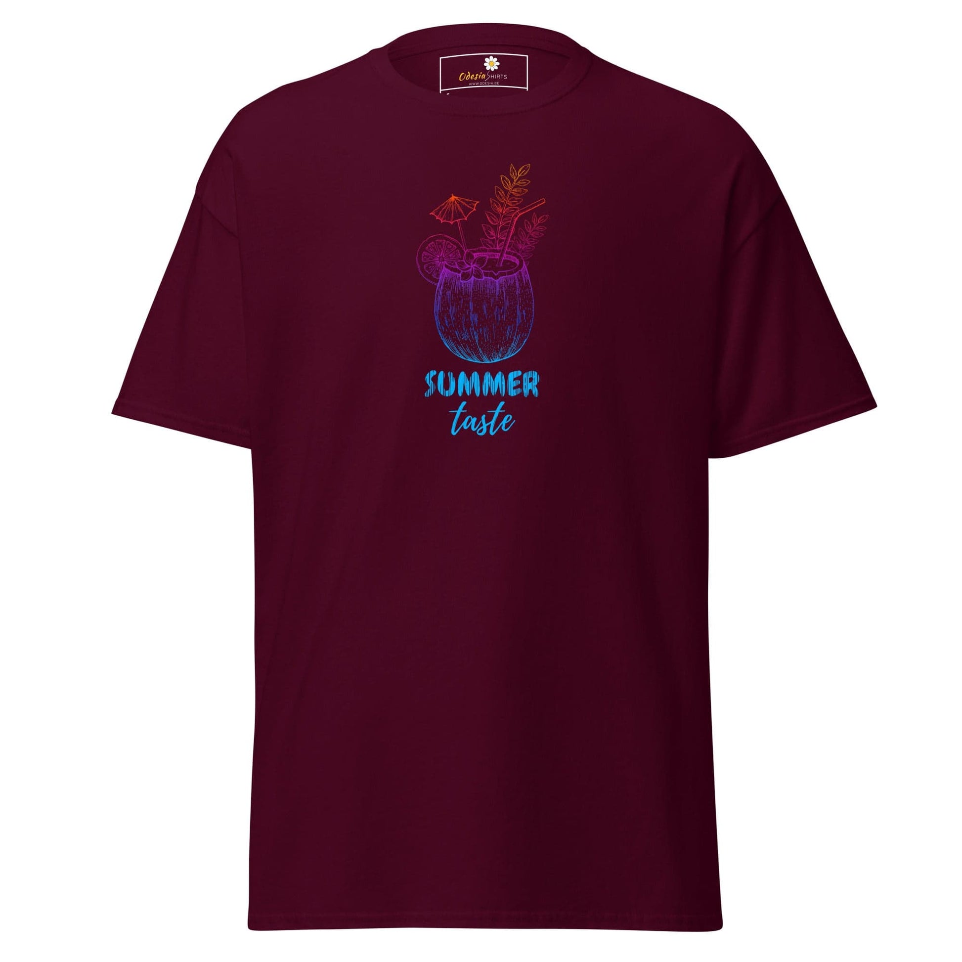 Unisex classic t-shirt - SUMMER MISC TASTE - REGULAR - Maroon / S