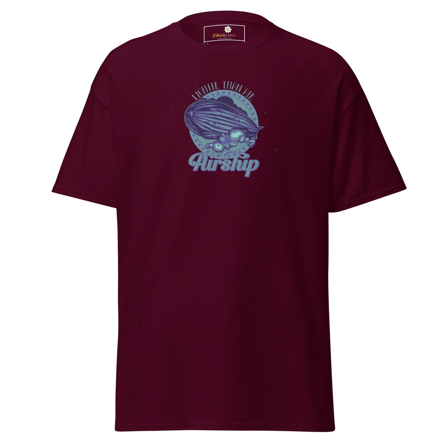 Unisex classic t-shirt - MISC AIRSHIP - REGULAR - Maroon / S
