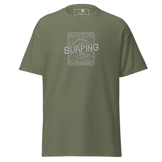 Unisex classic tee - SPORT GOLDEN BEACH SURFING - REGULAR - Military Green / S
