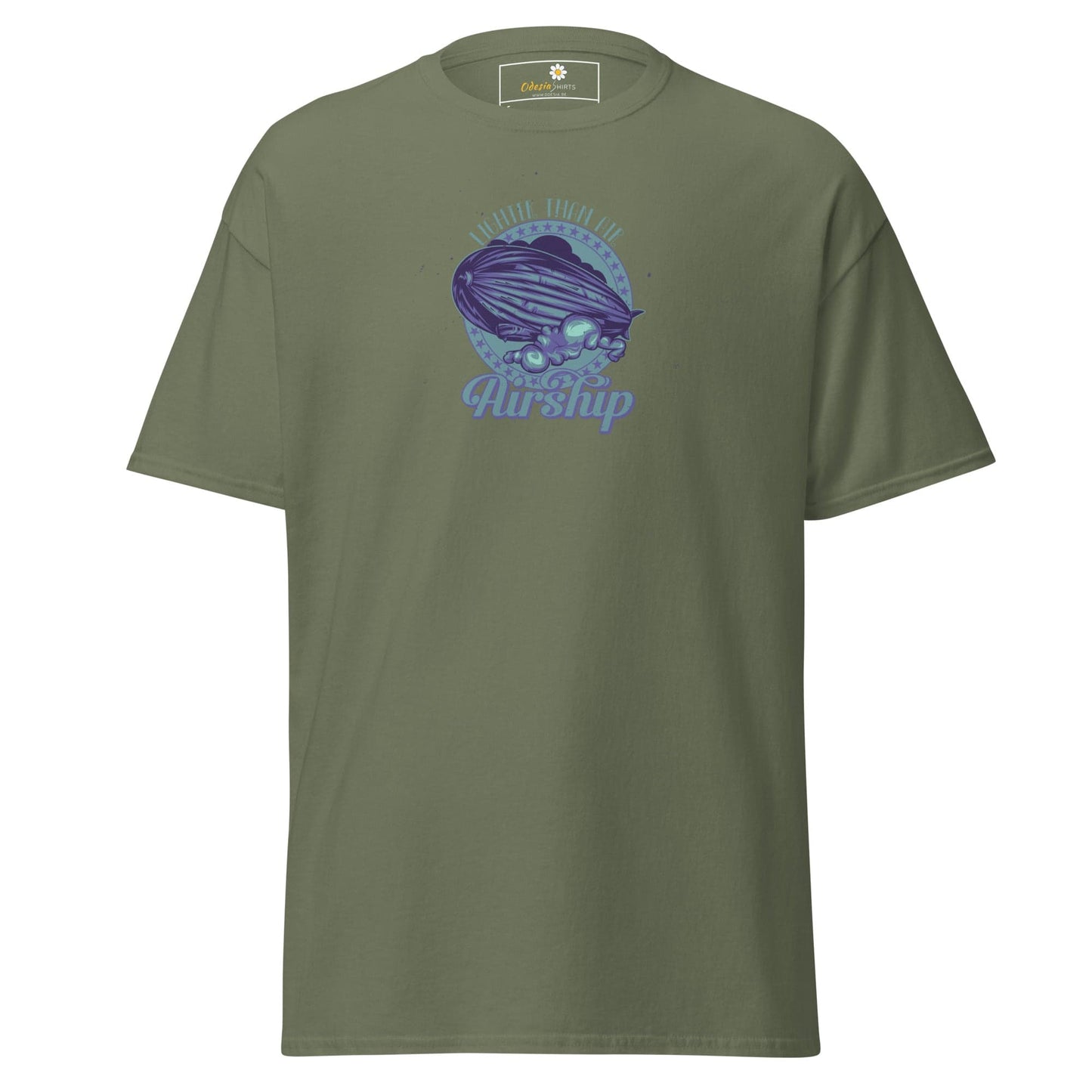 Unisex classic t-shirt - MISC AIRSHIP - REGULAR - Military Green / S