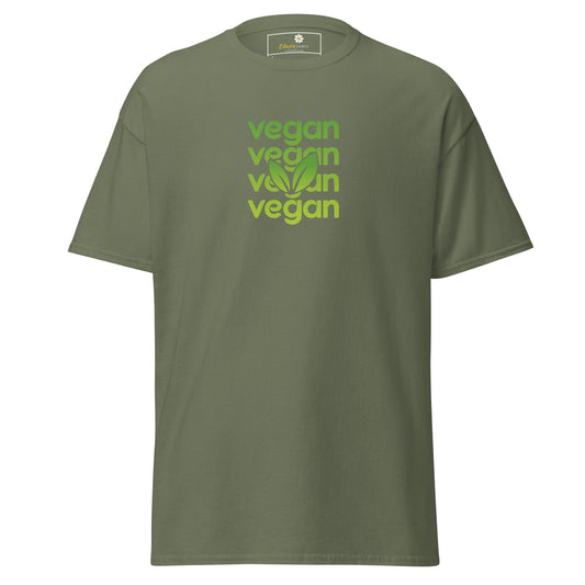 Unisex classic tee - GREEN VEGAN - REGULAR - Military Green / S