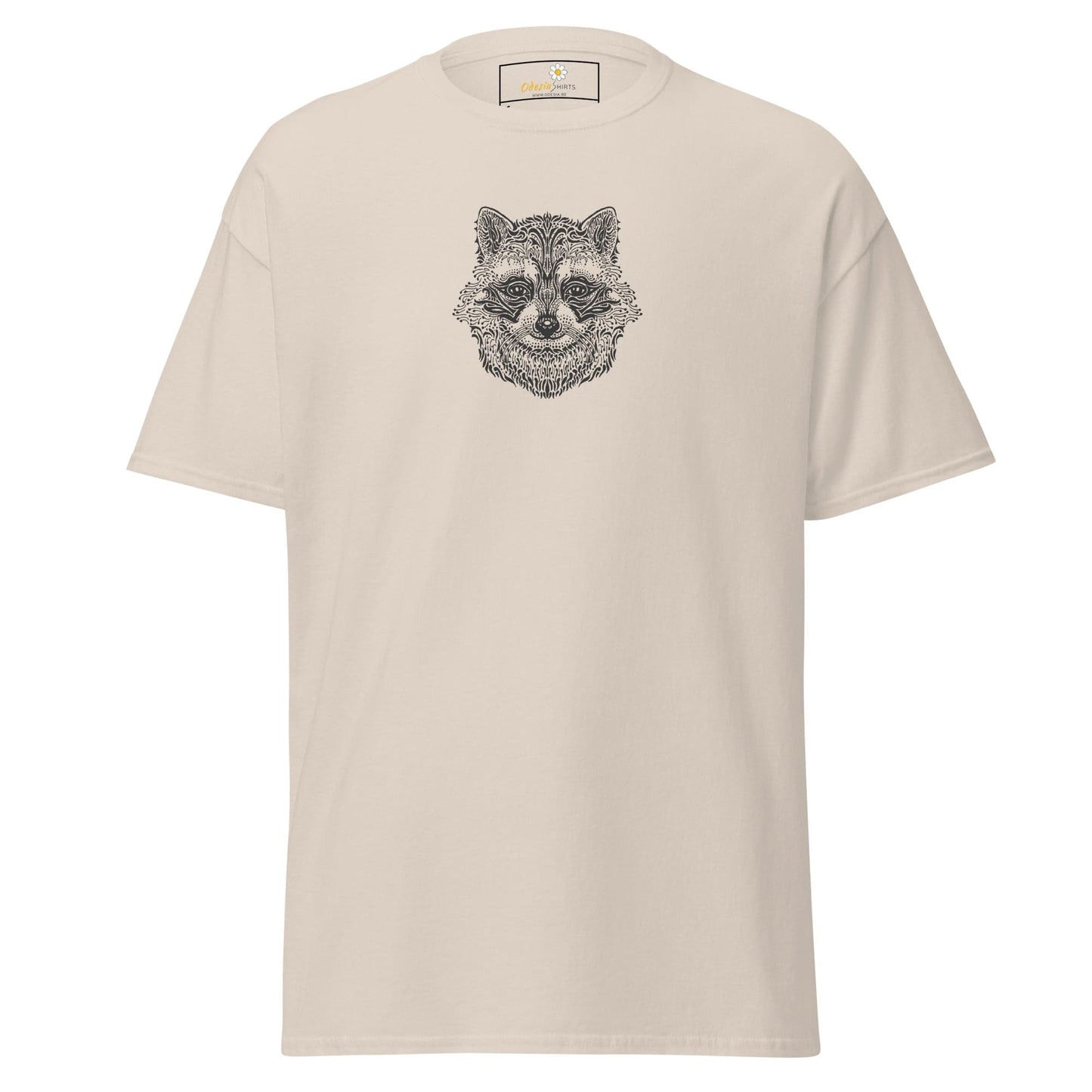 Unisex classic tee - WILD LIFE RACCOON - REGULAR - Natural / S