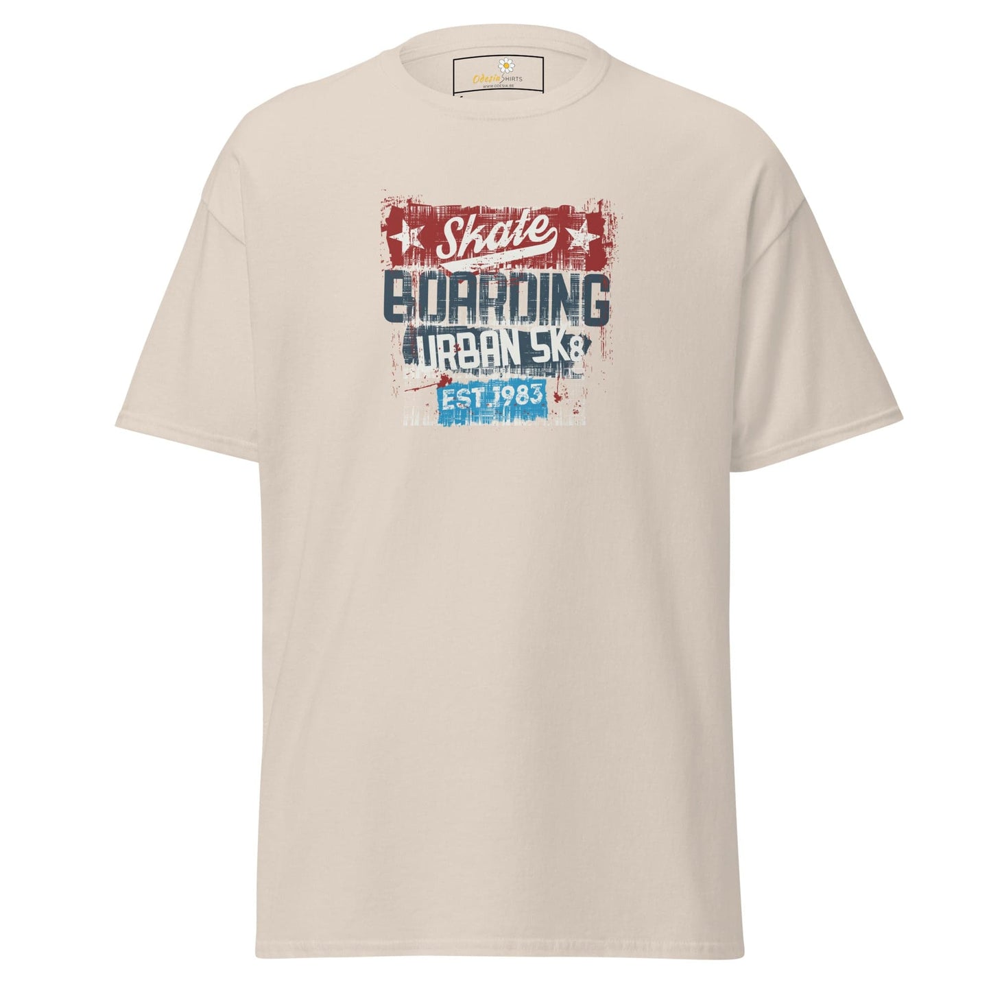 Unisex classic t-shirt - URBAN SKATE - REGULAR - Natural / S