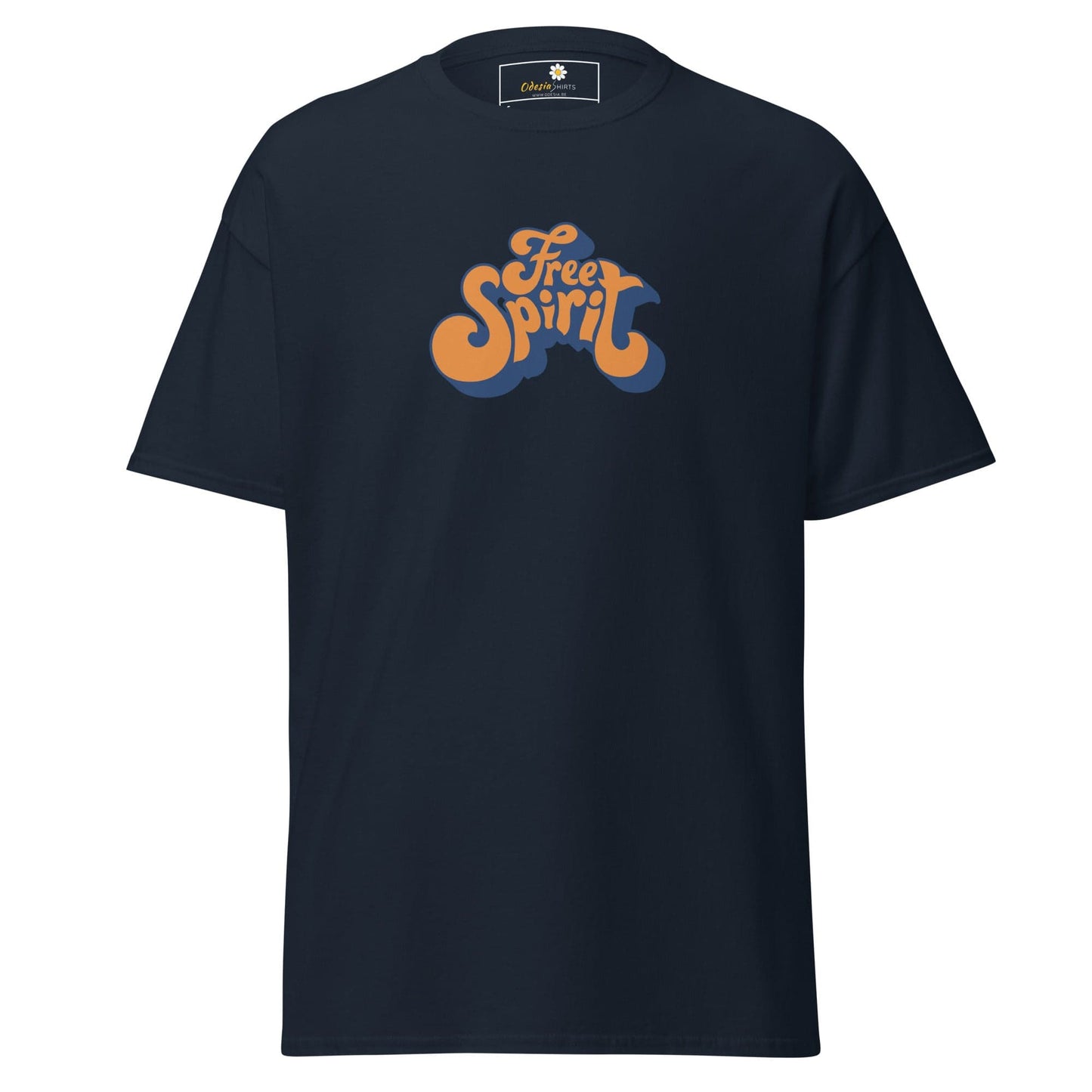 Unisex classic tee - TEXT MISC FREE SPIRIT - REGULAR - Navy / S