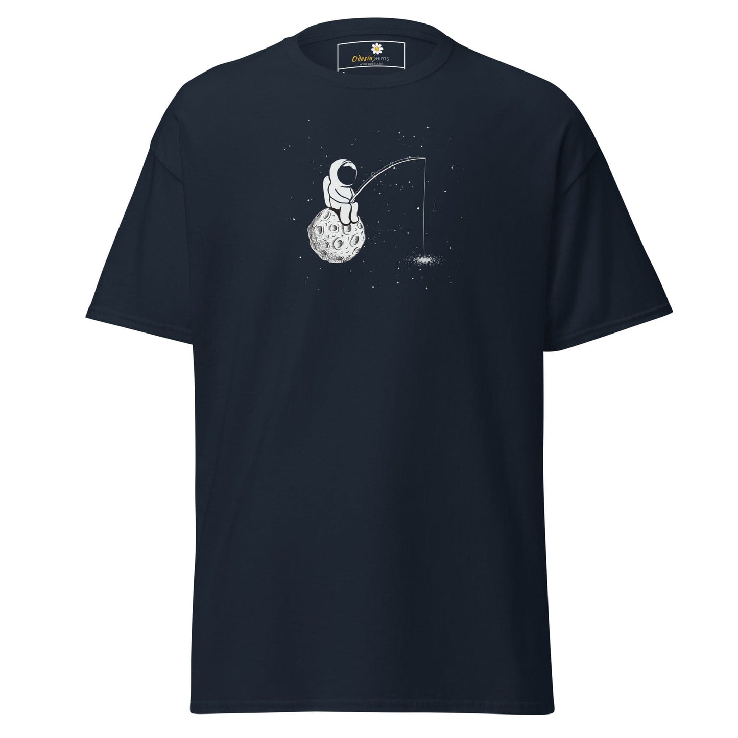 Unisex classic t-shirt - ASTRONAUT FISHING - REGULAR - Navy / S