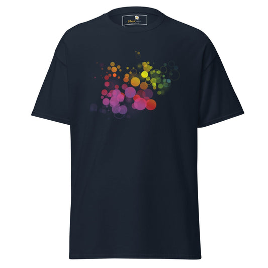 Unisex classic tee - ABSTRACT BUBBLES - REGULAR - Navy / S