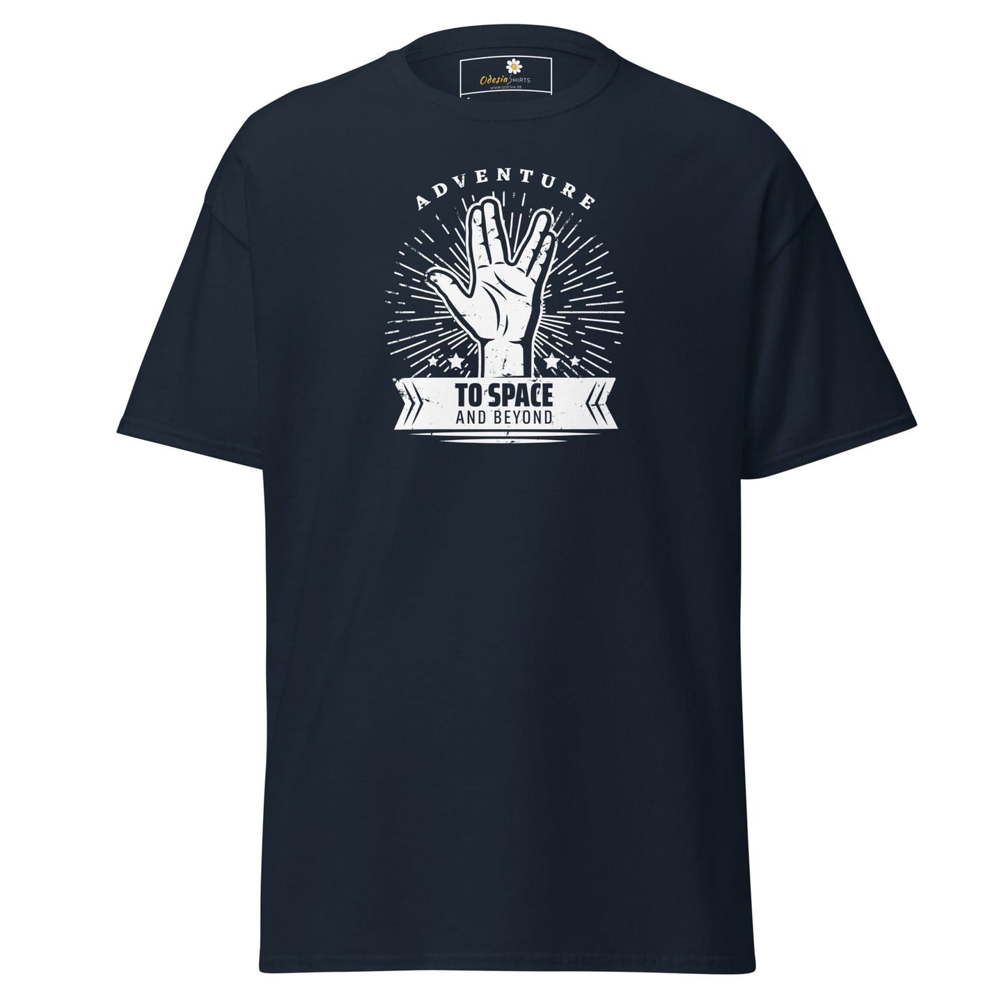 Unisex classic t-shirt - SPACE STAR TREK - REGULAR - Navy / S