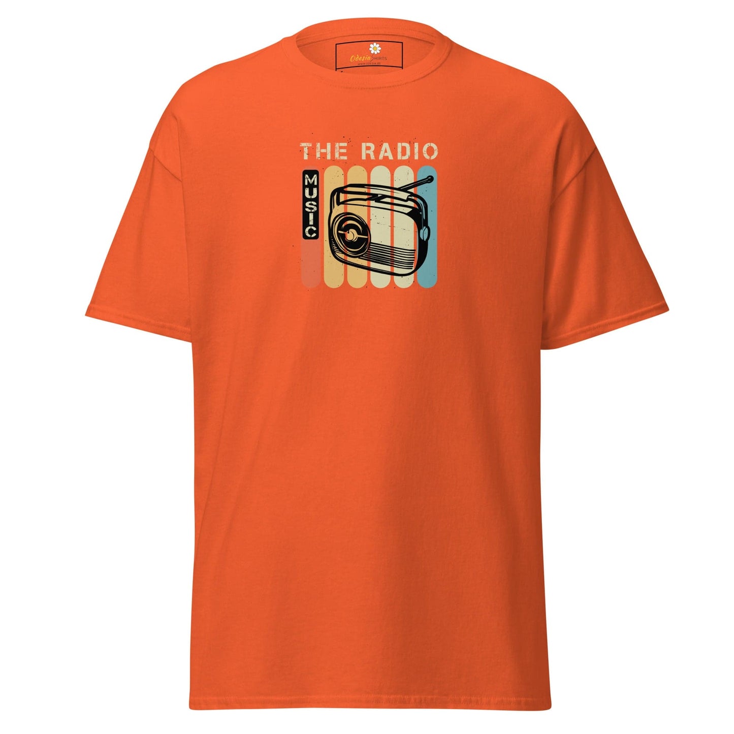 Unisex classic t-shirt - MUSIC THE RADIO - REGULAR - Orange / S