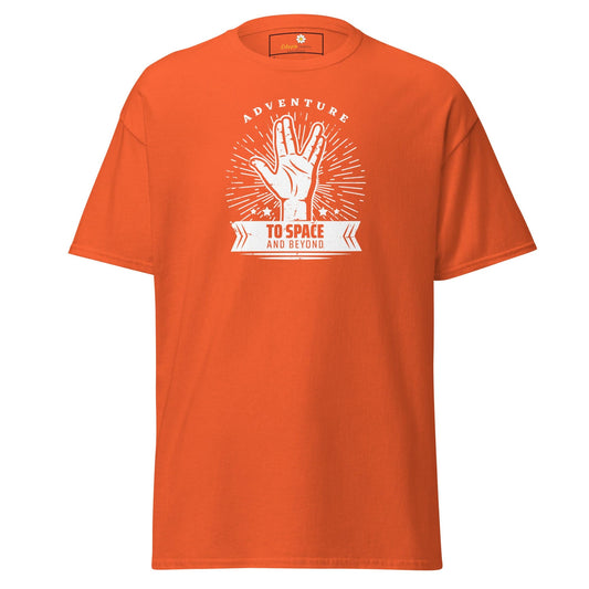 Unisex classic t-shirt - SPACE STAR TREK - REGULAR - Orange / S