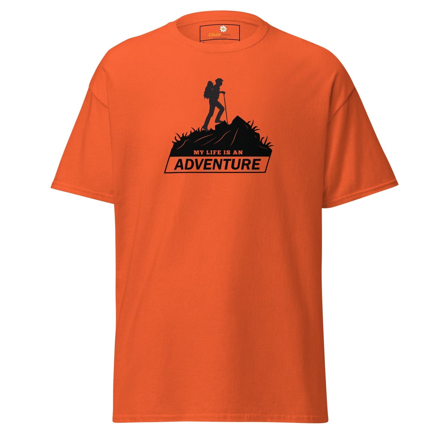 Unisex classic t-shirt - ADVENTURE MOUNTAIN - REGULAR - Orange / S