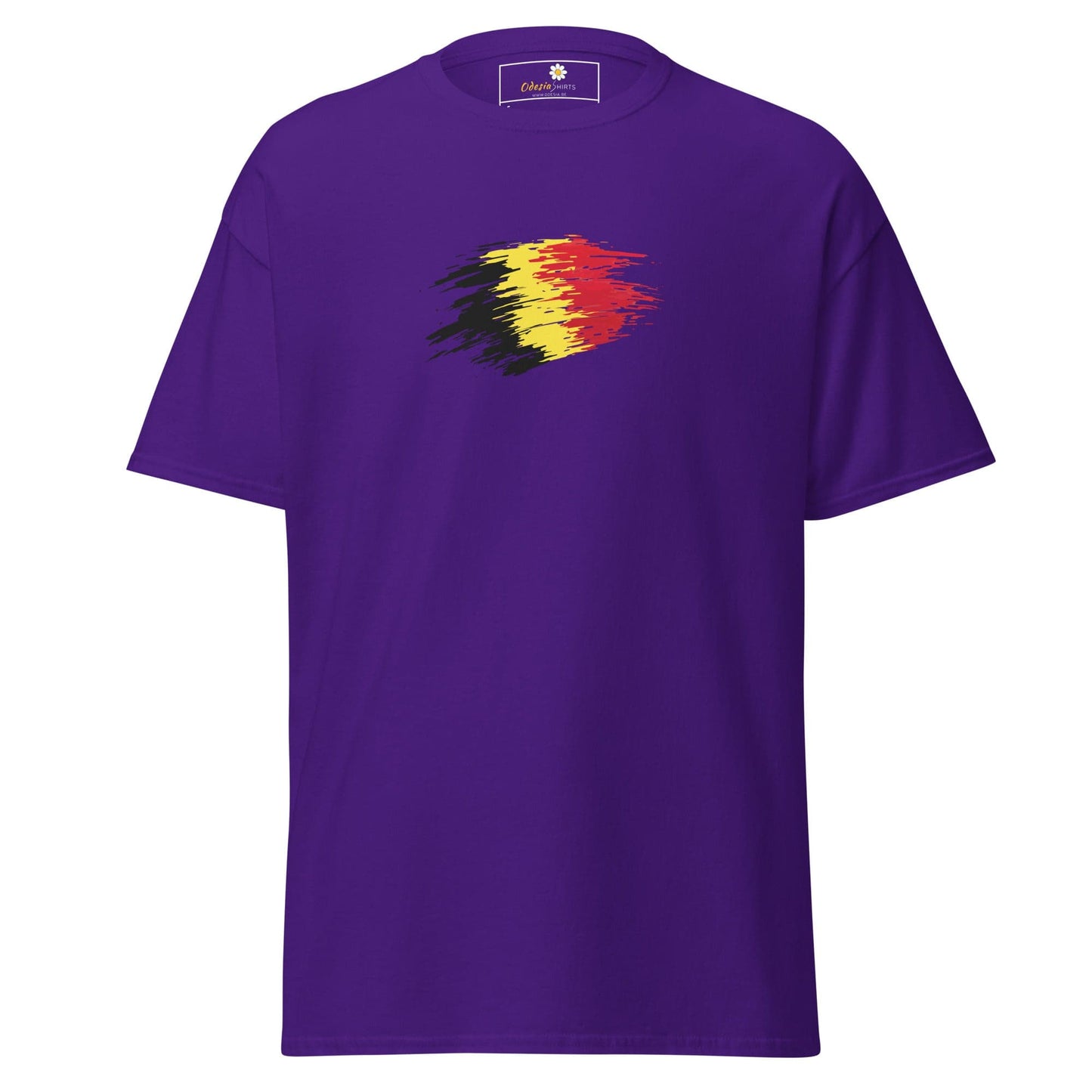 Unisex classic tee - COUNTRY BELGIUM SHAPE - REGULAR - Purple / S