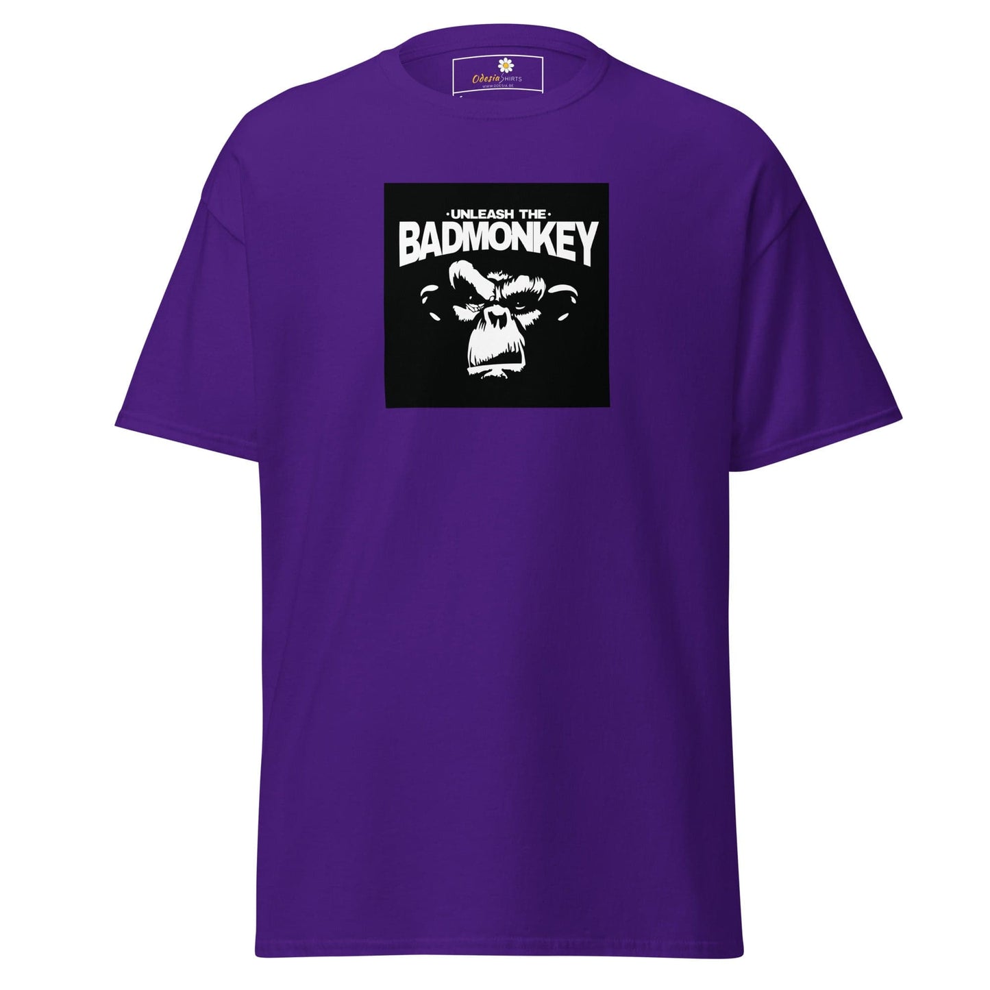 Unisex classic t-shirt - WILD LIFE UNLEASH MONKEY - REGULAR - Purple / S