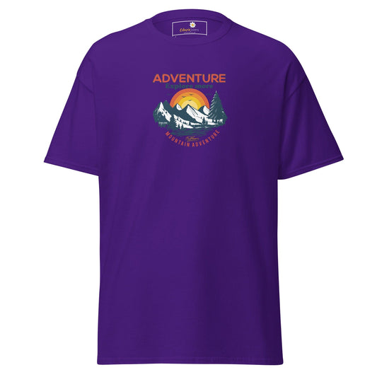 Unisex classic t-shirt - ADVENTURE EXPLORE MORE - REGULAR - Purple / S