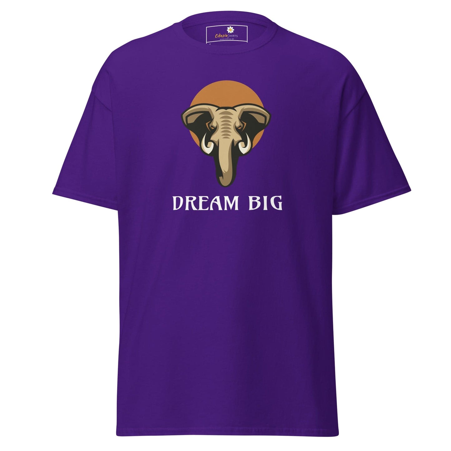 Unisex classic t-shirt - WILD LIFE ELEPHANT DREAM BIG - REGULAR - Purple / S