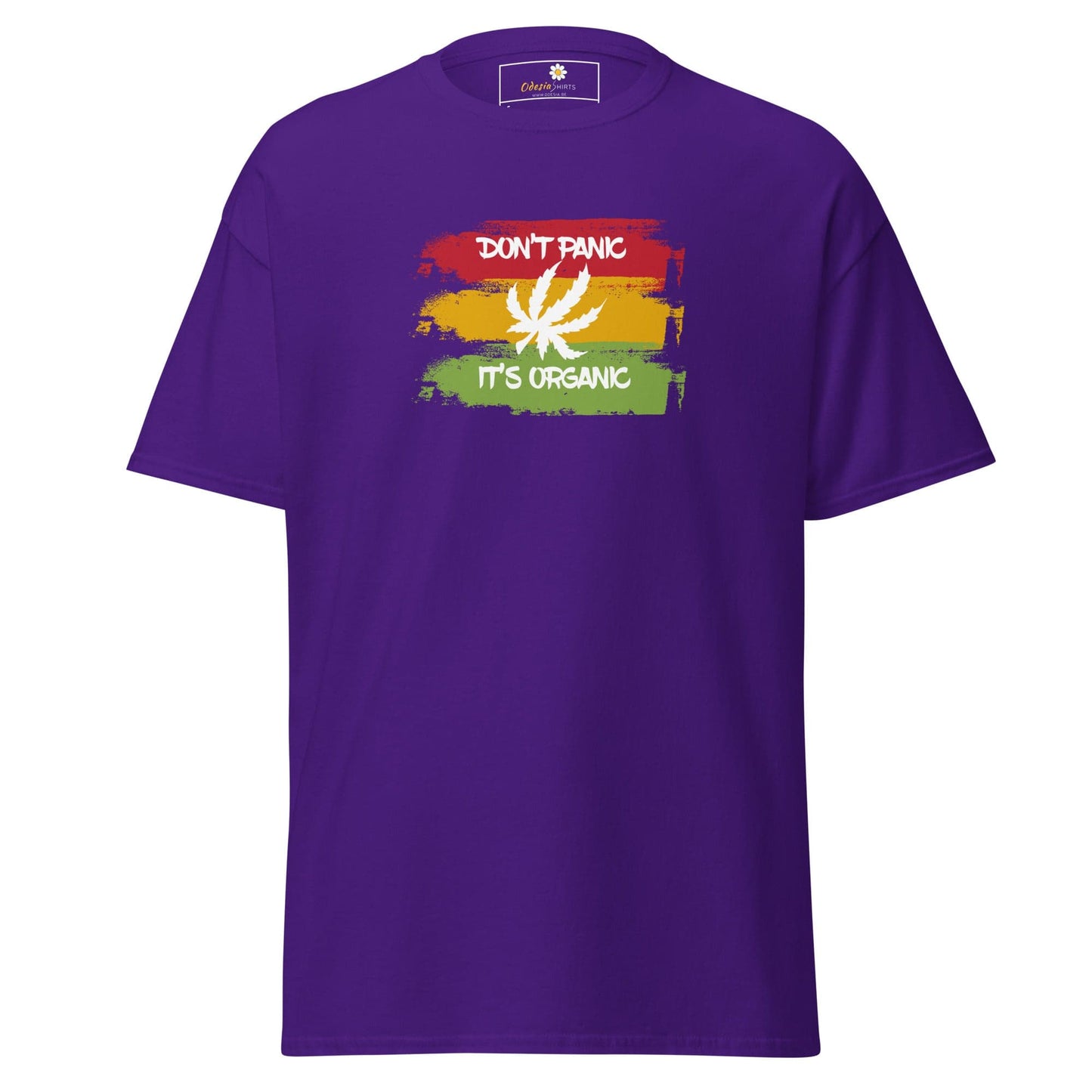 Unisex classic t-shirt - MYSTIC DON’T PANIC ORGANIC - REGULAR - Purple / S