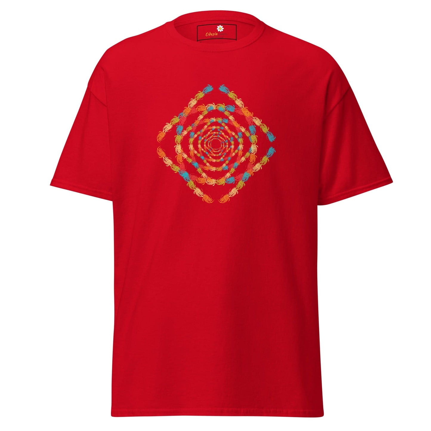 Unisex classic tee - ABSTRACT MISC SQUARE TUNNEL - REGULAR - Red / S