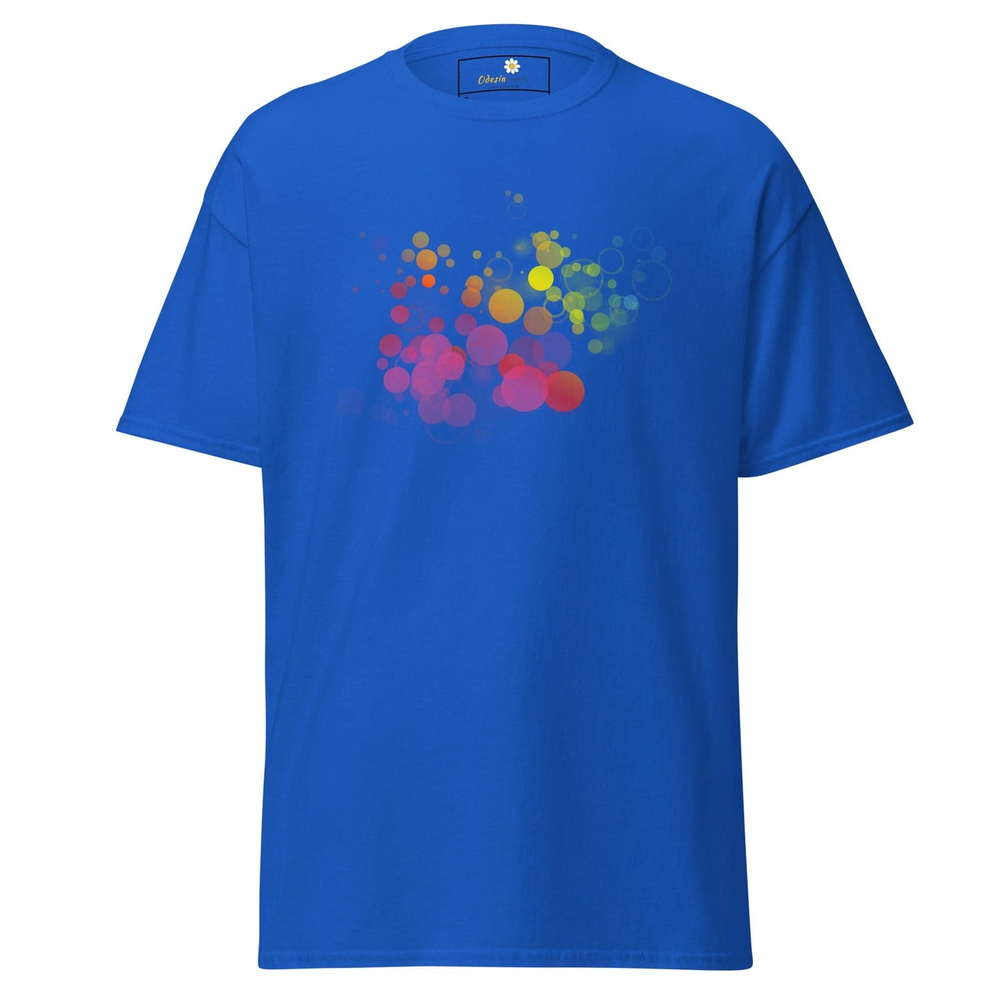 Unisex classic tee - ABSTRACT BUBBLES - REGULAR - Royal / S