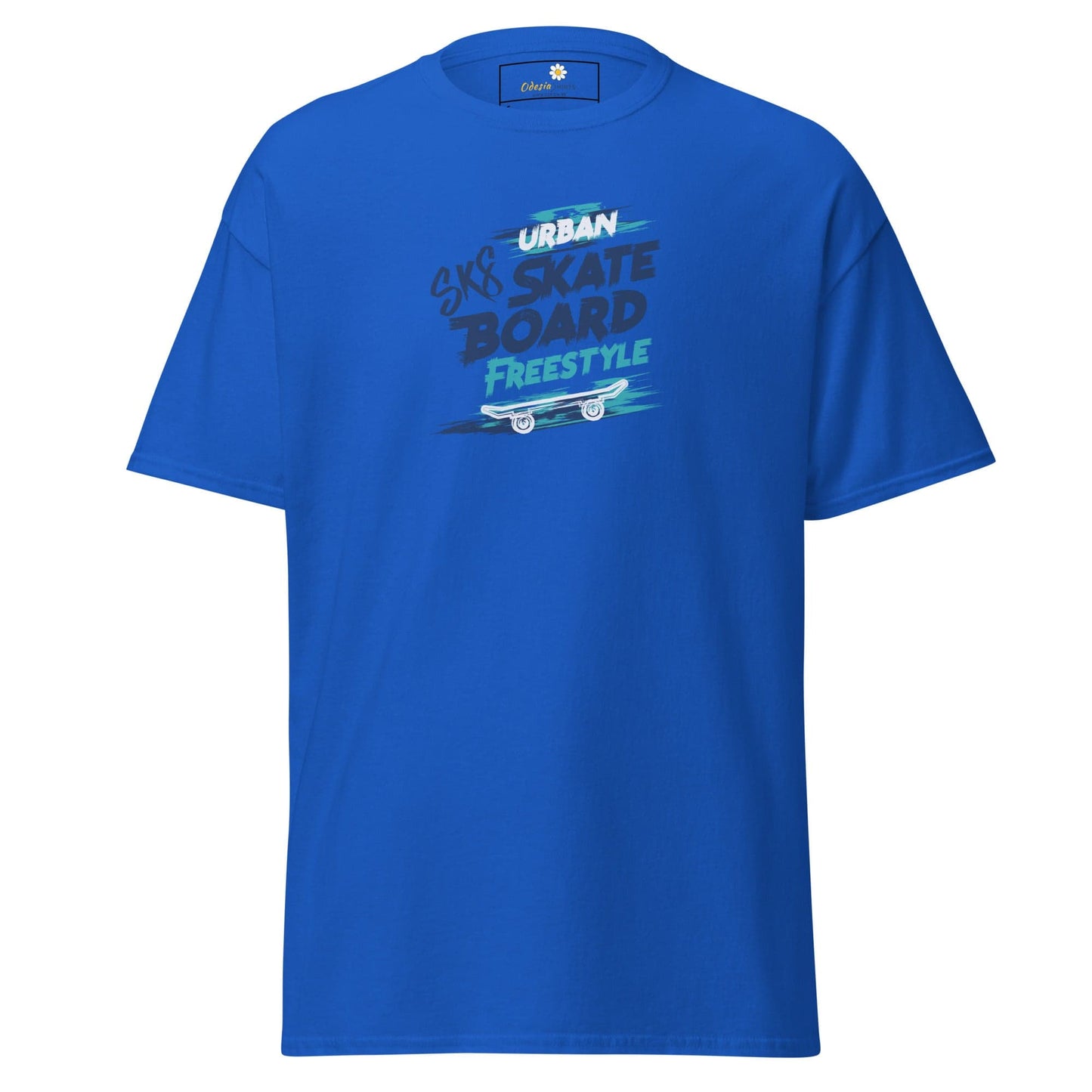 Unisex classic t-shirt - SPORT SKATEBOARD FREESTYLE - REGULAR - Royal / S