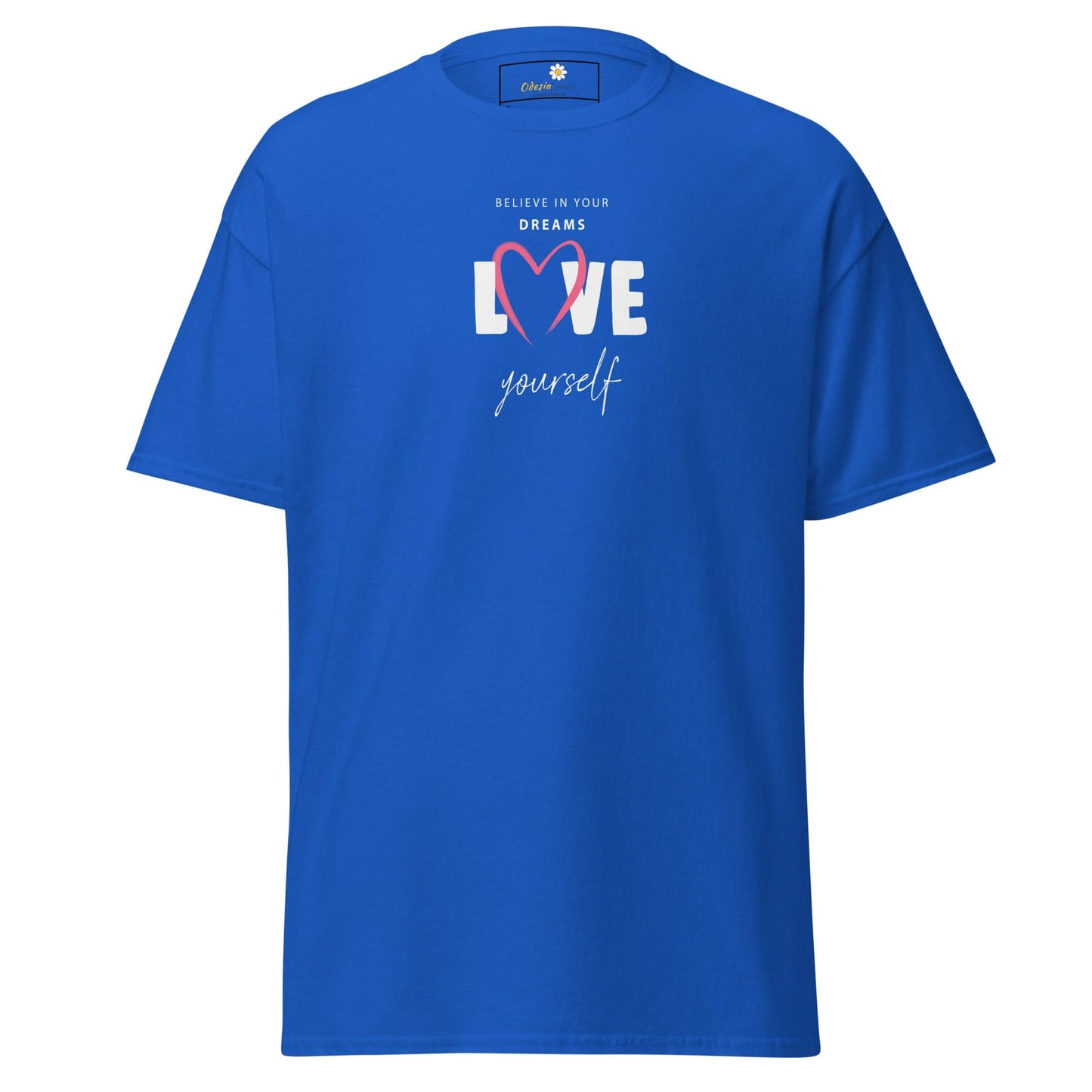 Unisex classic tee - MISC BELIEVE DREAMS LOVE - REGULAR - Royal / S
