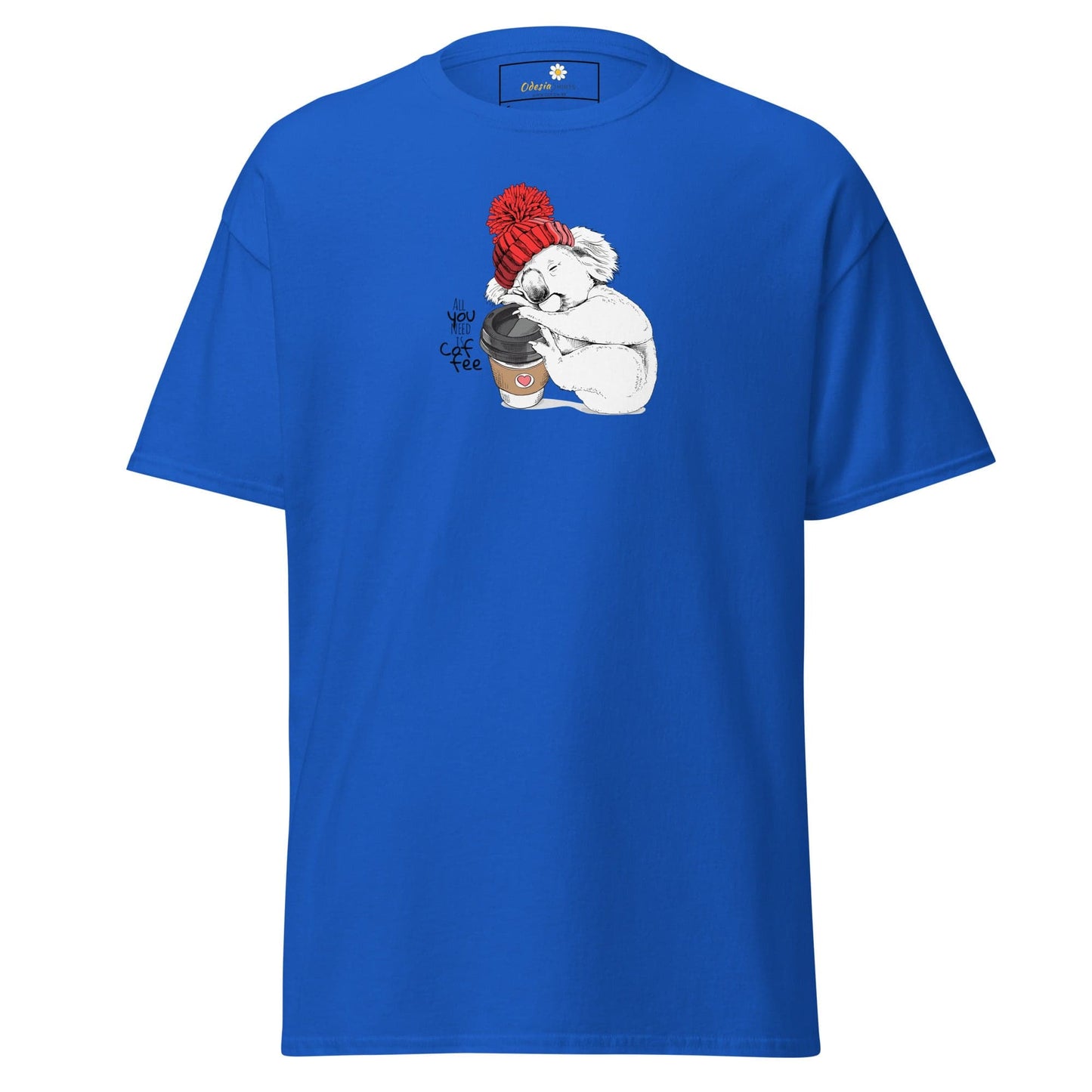 Unisex classic tee - WILD LIFE FUN KOALA - REGULAR - Royal / S