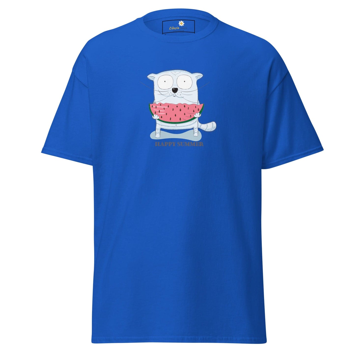 Unisex classic t-shirt - FUN ANIMALS HAPPY SUMMER - REGULAR - Royal / S