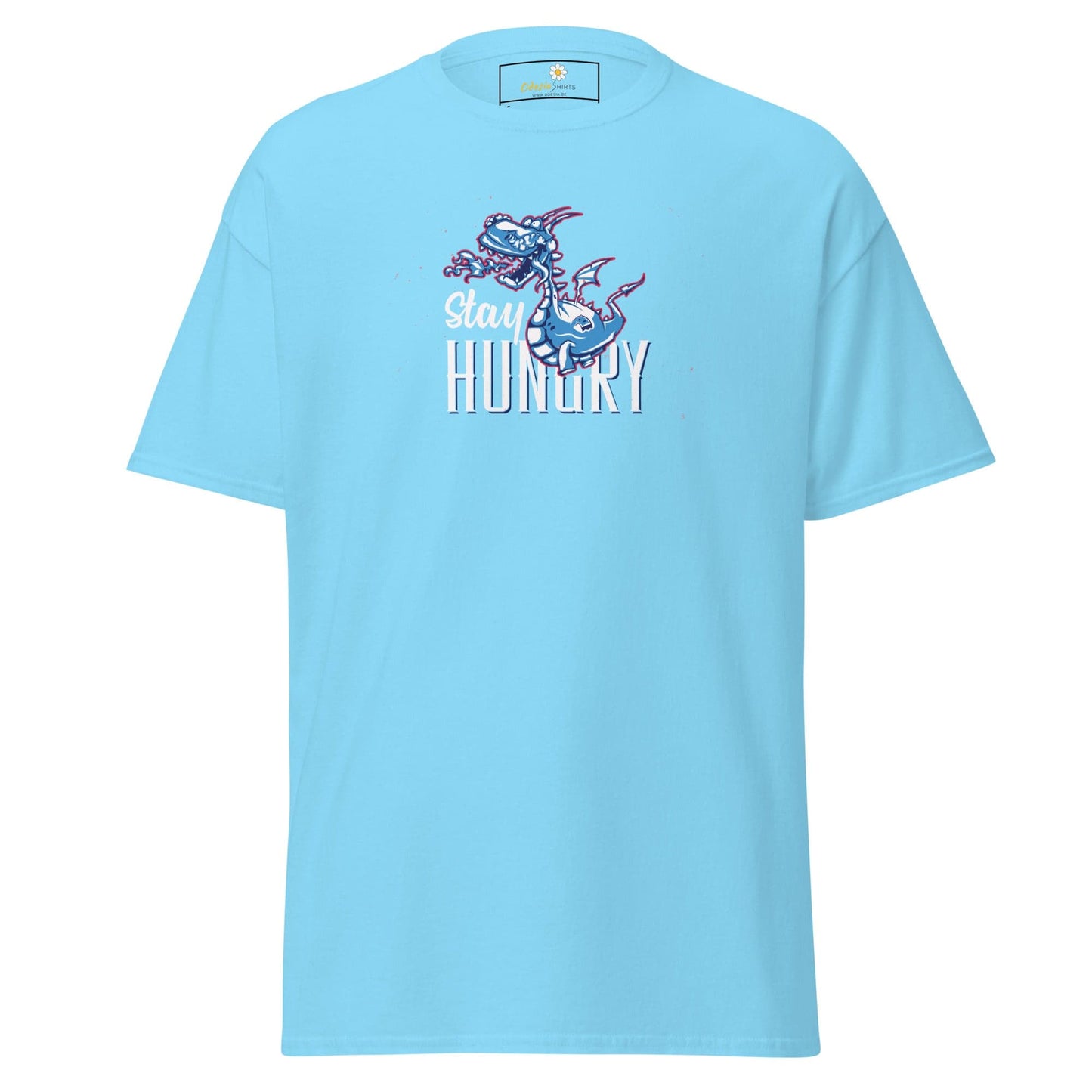 Unisex classic t-shirt - FUN STAY HUNGRY - REGULAR - Sky / S