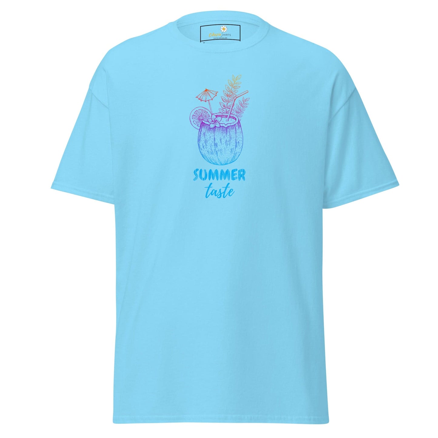 Unisex classic t-shirt - SUMMER MISC TASTE - REGULAR - Sky / S