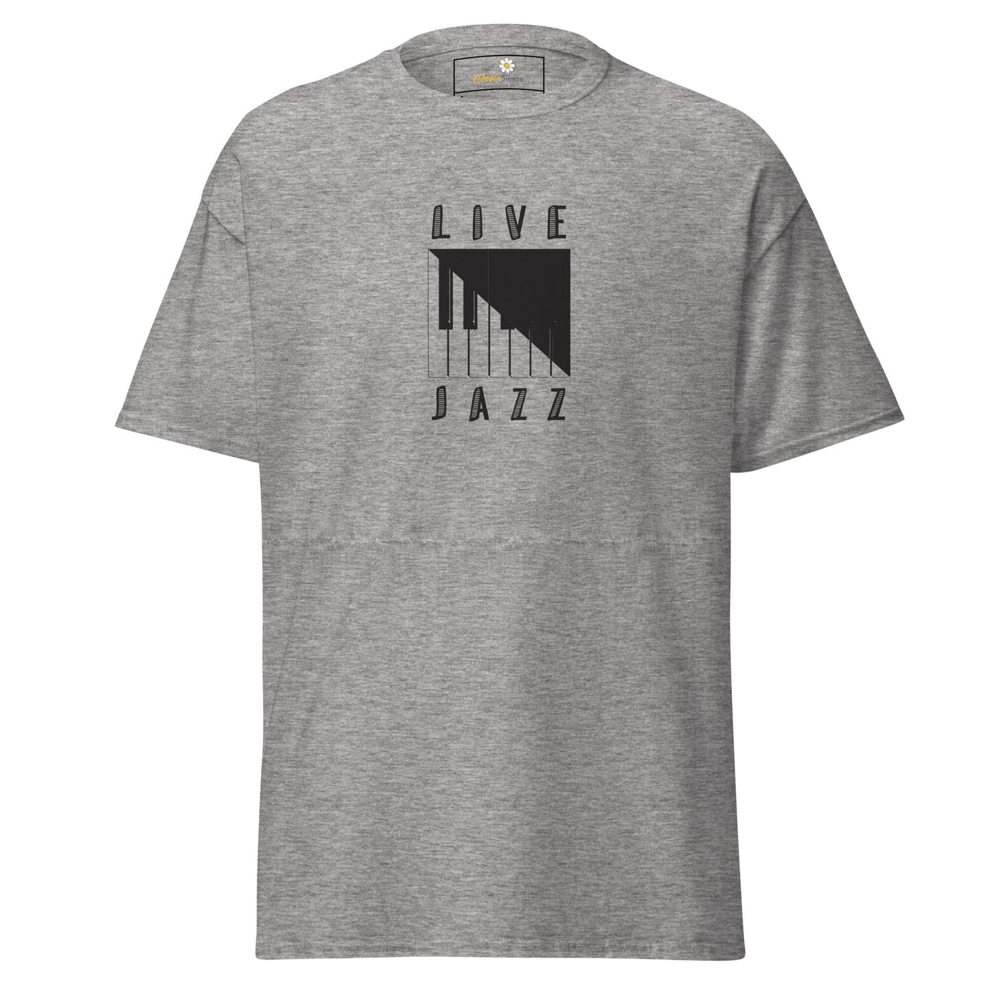 Unisex classic t-shirt - MUSIC LIFE JAZZ - REGULAR - Sport Grey / S