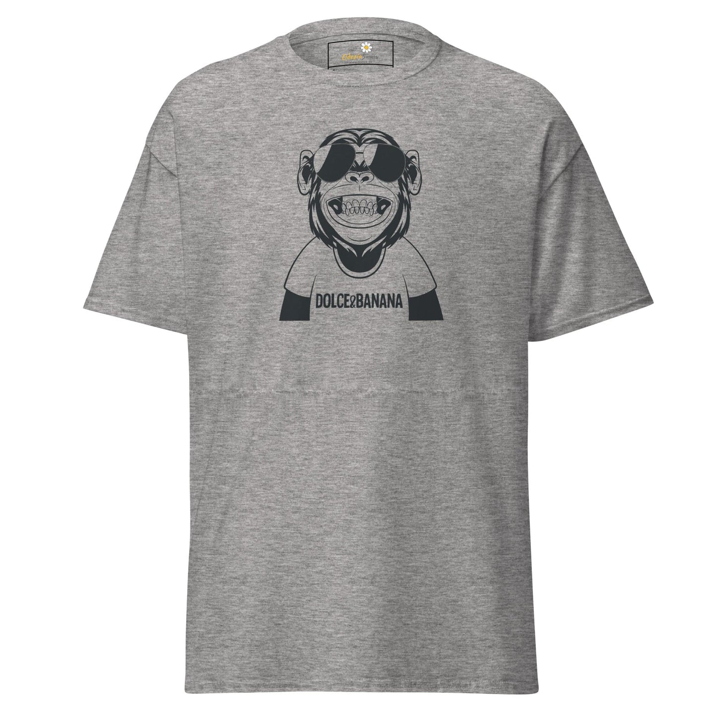 Unisex classic t-shirt - FUN DOLCE BANANA - REGULAR - Sport Grey / S
