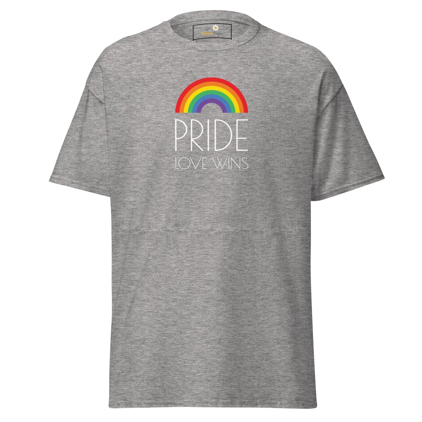 Unisex classic t-shirt - LGBTQ PRIDE LOVE WINS - REGULAR - Sport Grey / S