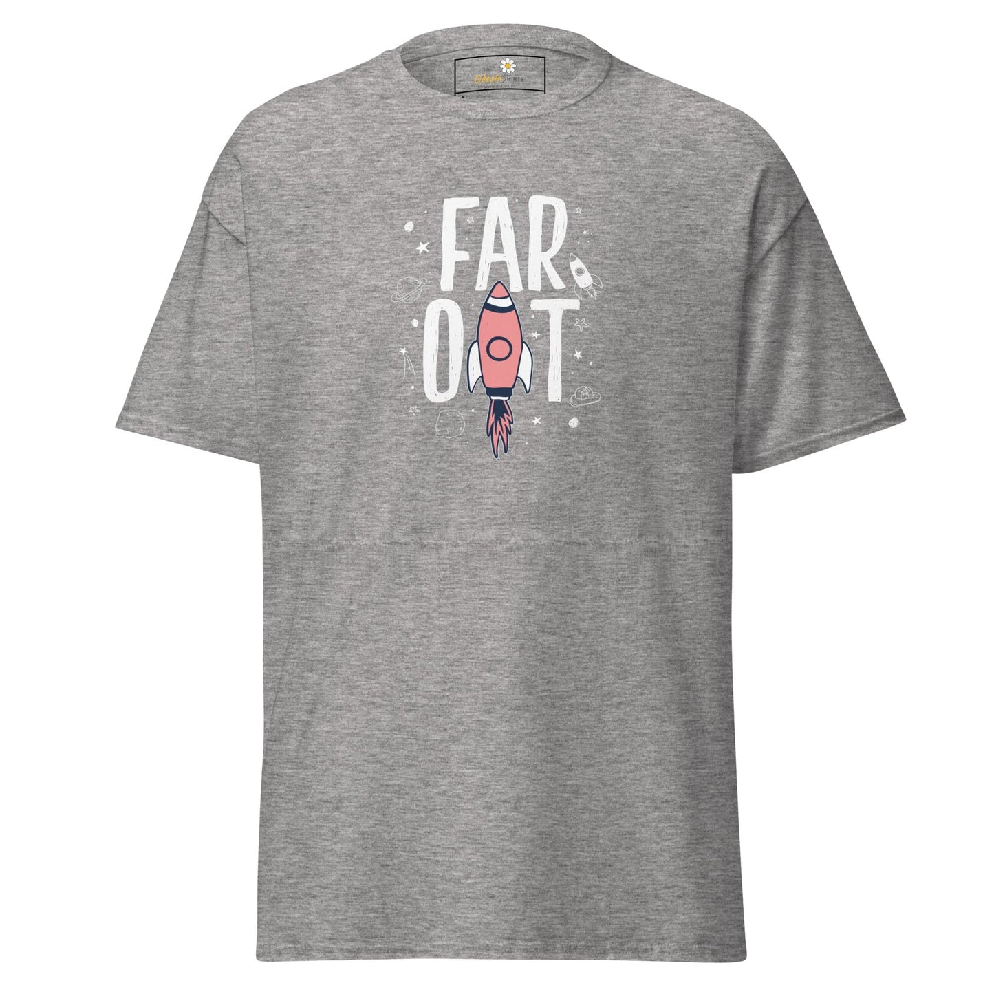 Unisex classic t-shirt - SPACE FAR OUT - REGULAR - Sport Grey / S