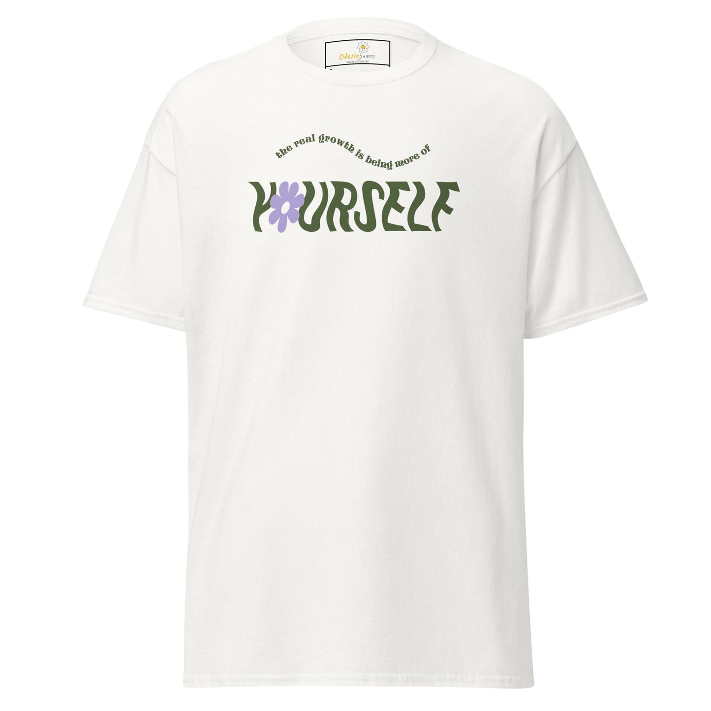 Unisex classic t-shirt - TEXT LOVE YOURSELF - REGULAR - White / S