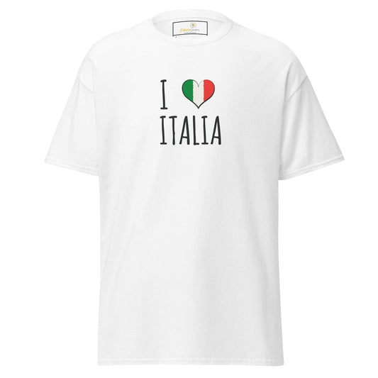 Unisex classic tee - COUNTRY I LOVE ITALY - REGULAR - White / S