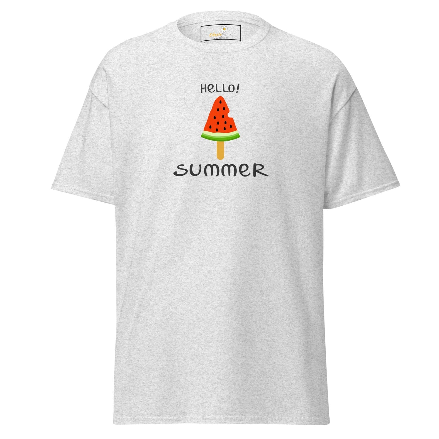 Unisex classic t-shirt - SUMMER HELLO SUMMER ICE - REGULAR - Ash / S
