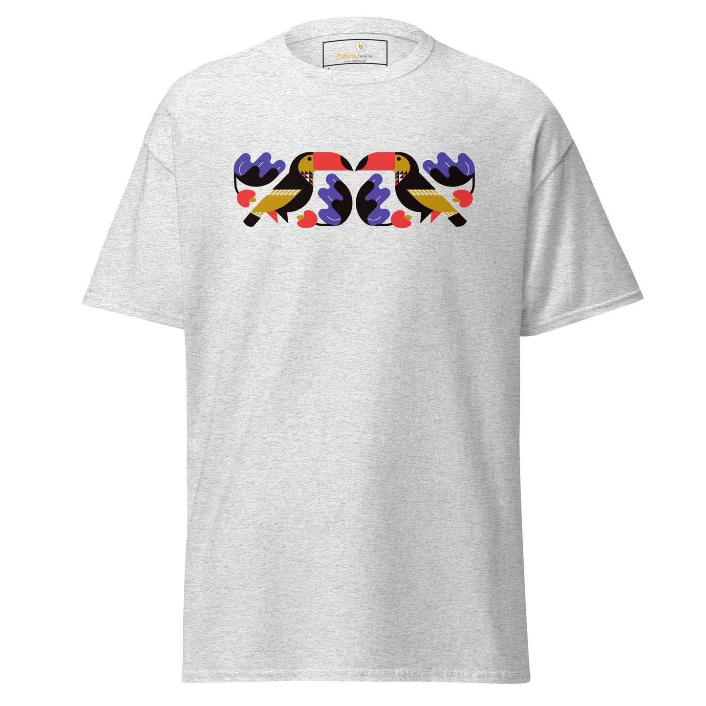 Unisex classic t-shirt - WILD LIFE TOUCAN MIRROR - REGULAR - Ash / S