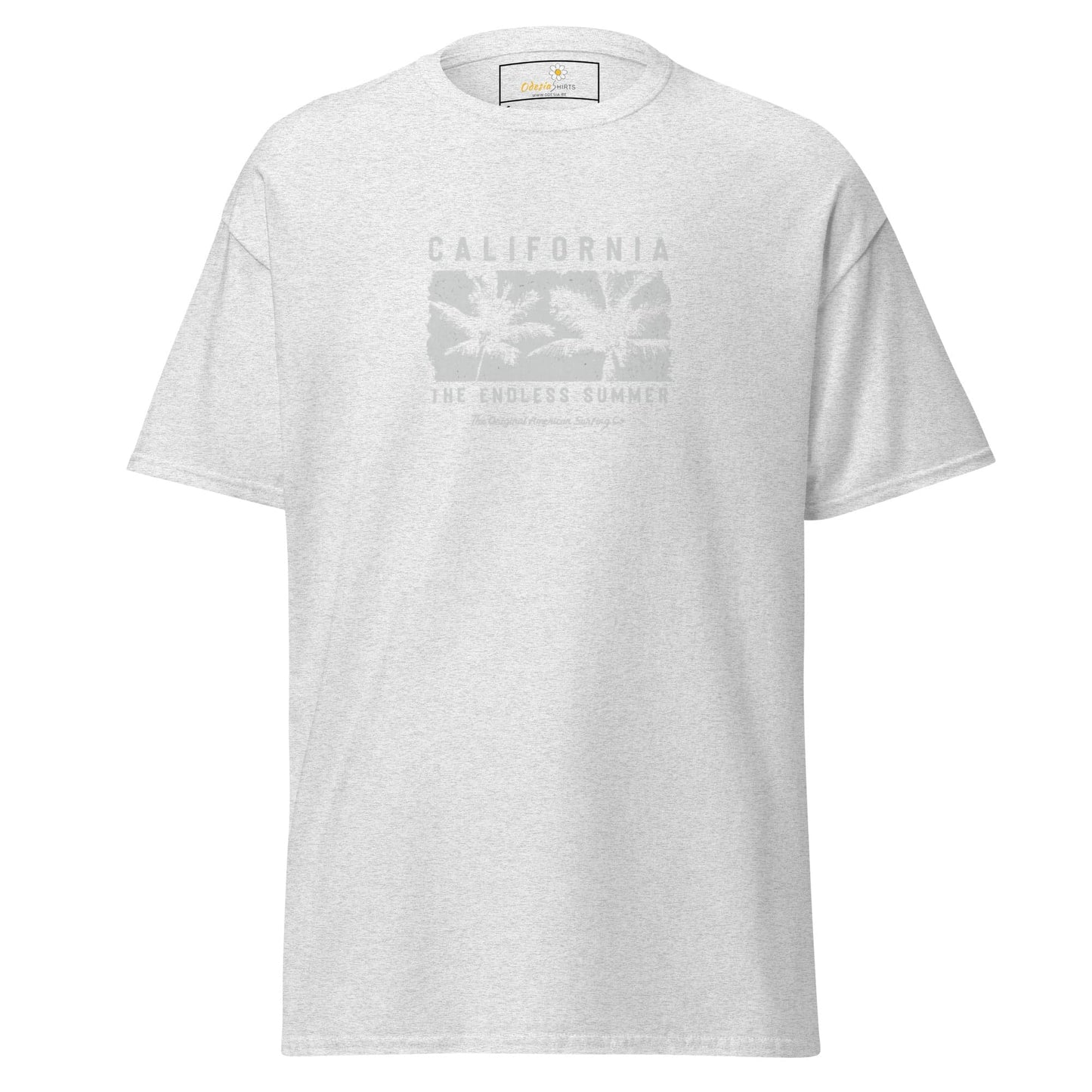 Unisex classic t-shirt - SUMMER CALIFORNIA TREES - REGULAR - Ash / S
