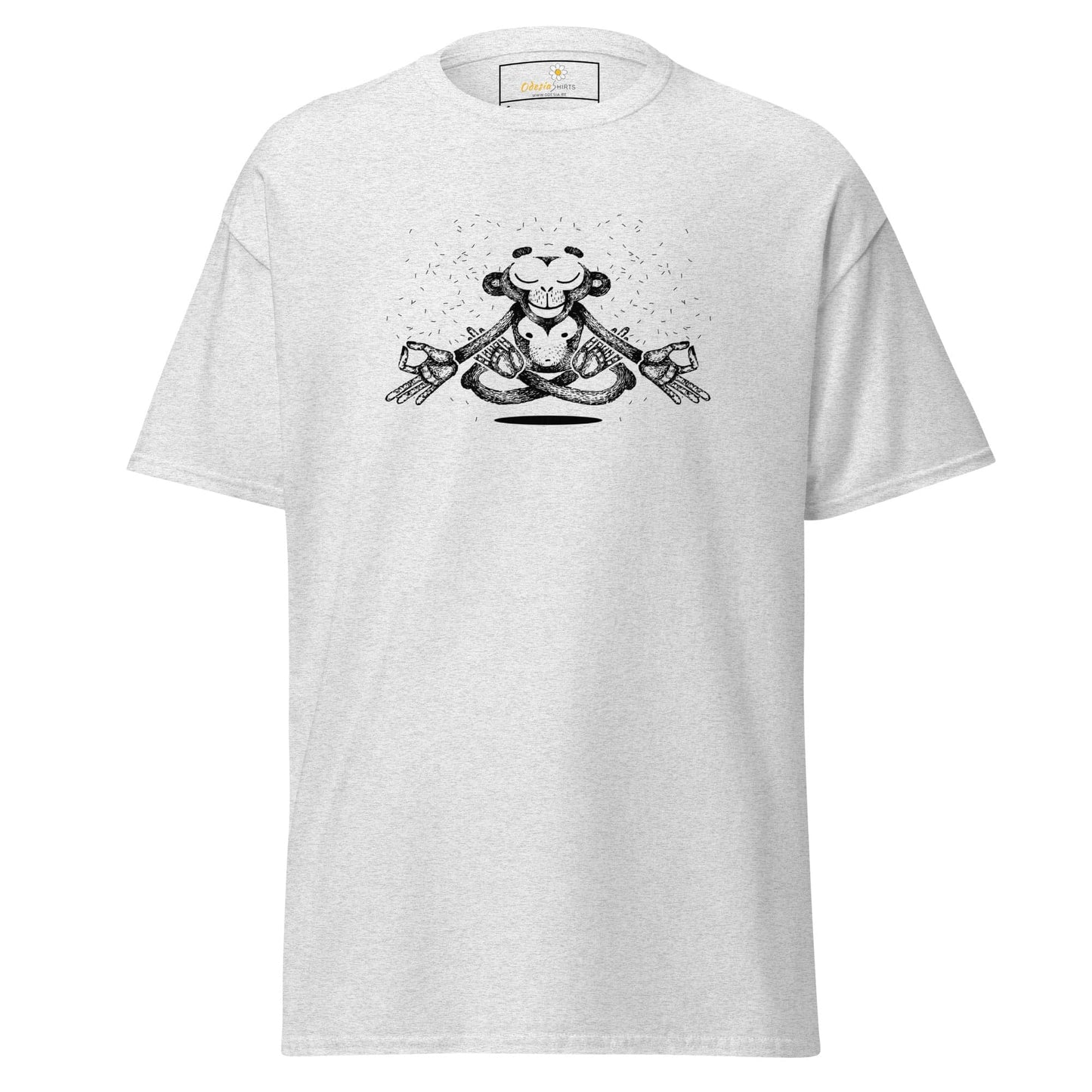 White T-shirt with monkey graphic from T-SHIRT DESIGN TEE for Men and Women sizes S to XL