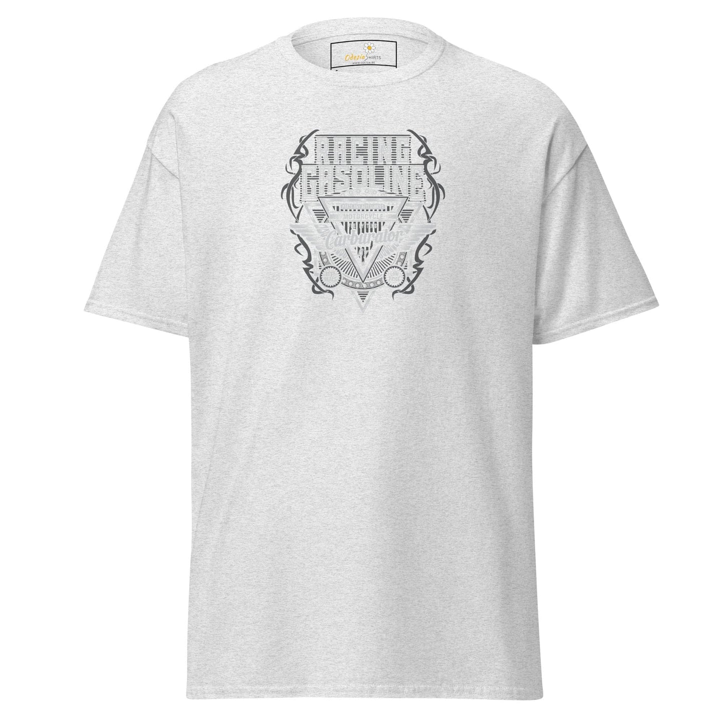 Unisex classic t-shirt - SPORT RACING CARS GASOLINE - REGULAR - Ash / S