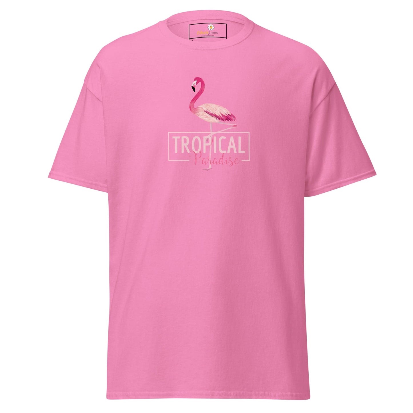 Unisex classic t-shirt - WILD LIFE PARADISE FLAMINGO - REGULAR - Azalea / S
