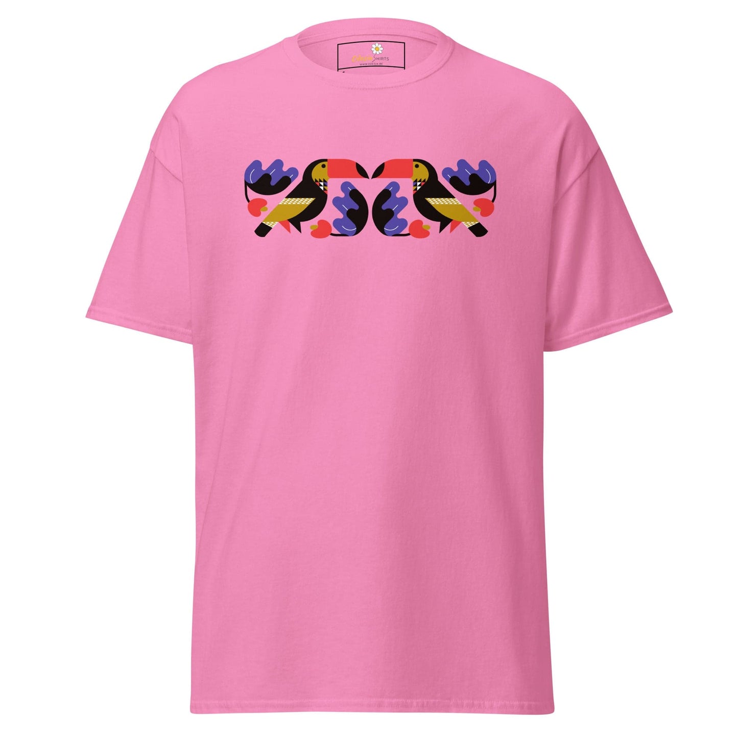 Unisex classic t-shirt - WILD LIFE TOUCAN MIRROR - REGULAR - Azalea / S