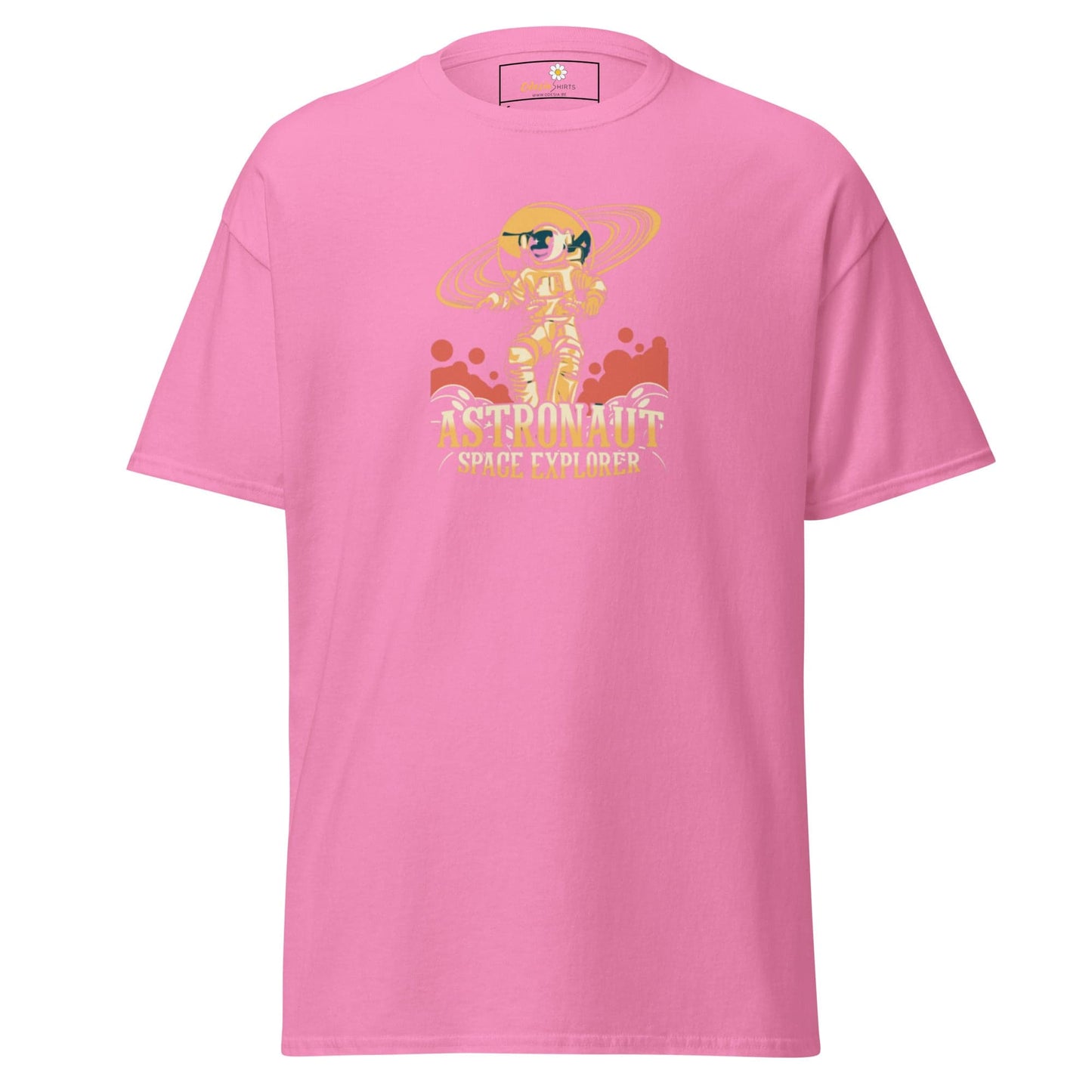 Unisex classic t-shirt - ASTRONAUT SPACE EXPLORER - REGULAR - Azalea / S