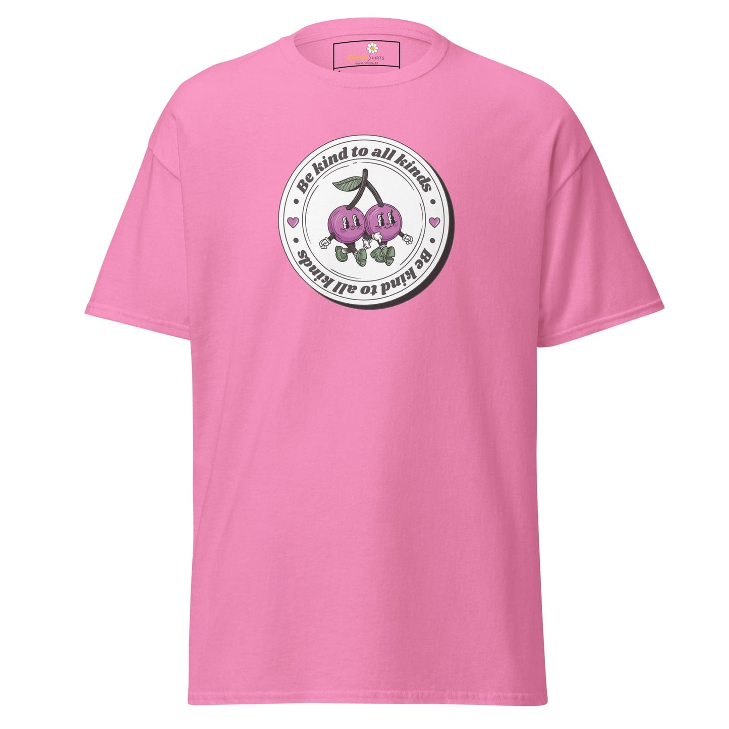 Unisex classic t-shirt - VEGAN POSITIVE BE KIND TO ALL - REGULAR - Azalea / S