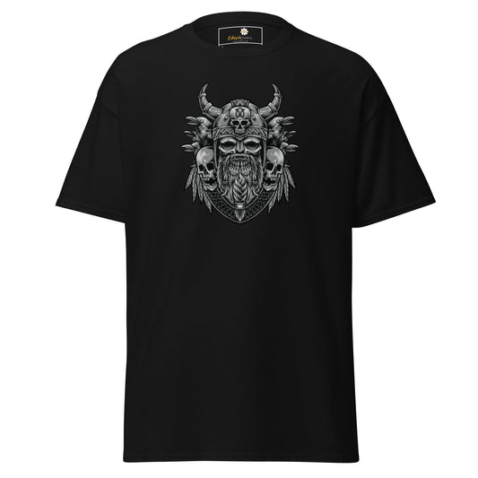 Unisex classic t-shirt - MYSTIC SKULL VIKING - REGULAR - Black / S