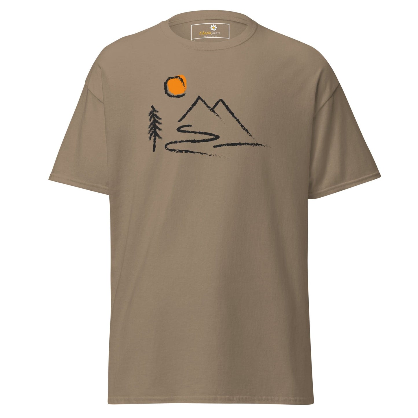 Unisex classic t-shirt - ADVENTURE OUTDOORS FUN - REGULAR - Brown Savana / S