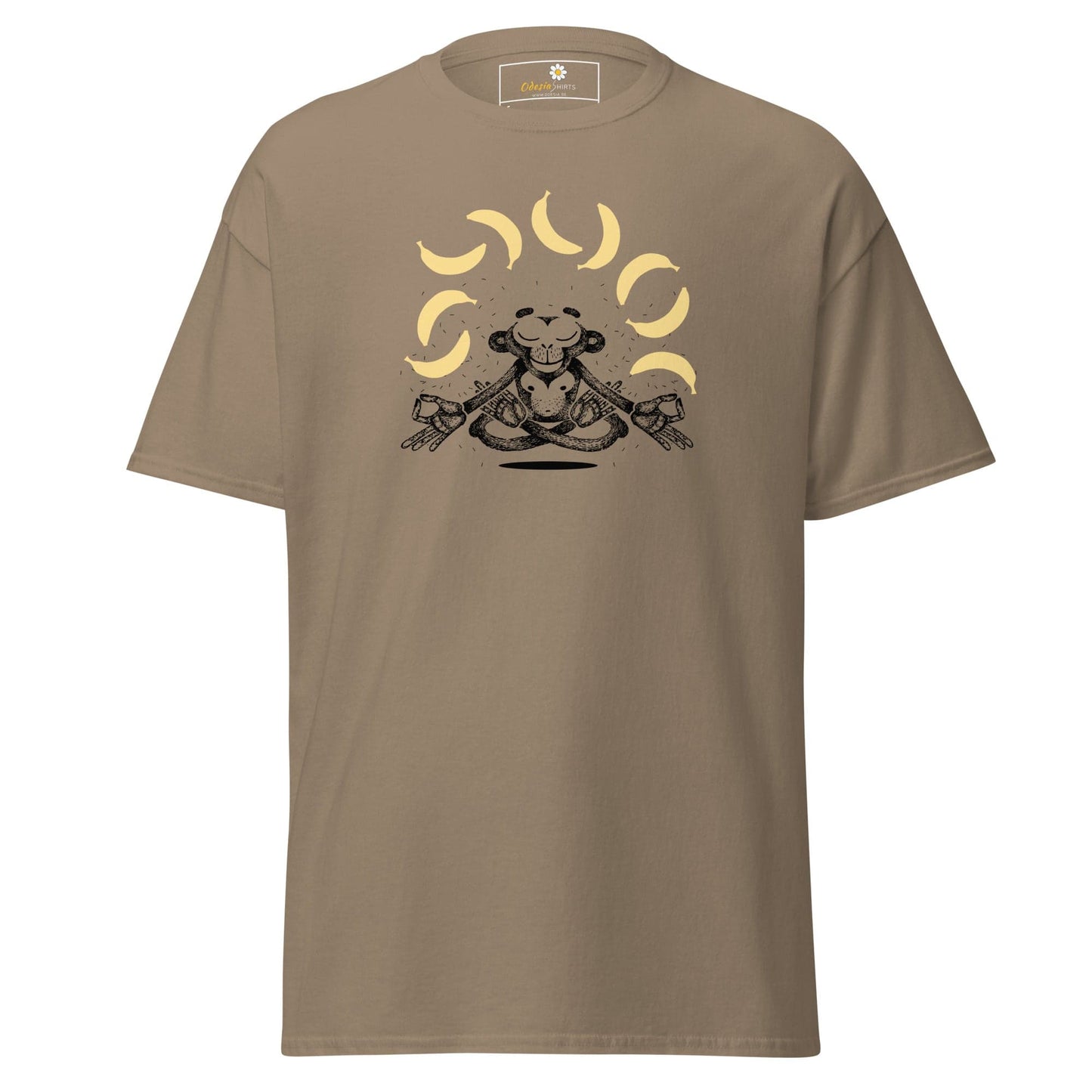 Unisex classic t-shirt - FUN MONKEY BANANA - REGULAR - Brown Savana / S