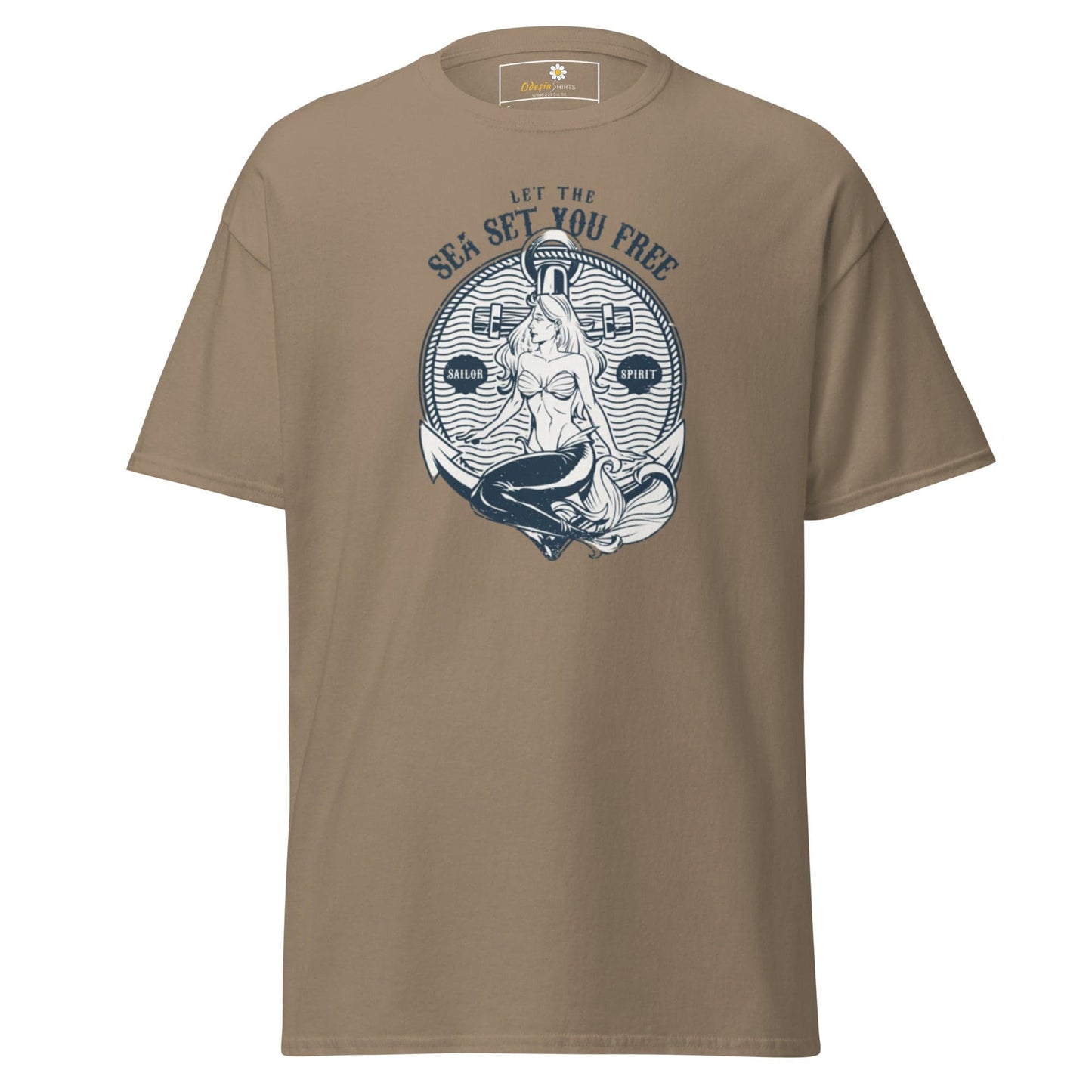 Unisex classic t-shirt - MYSTIC MERMAID SEA SET YOU FREE - REGULAR - Brown Savana / S