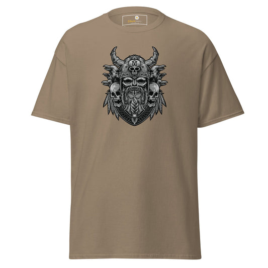 Unisex classic t-shirt - MYSTIC SKULL VIKING - REGULAR - Brown Savana / S