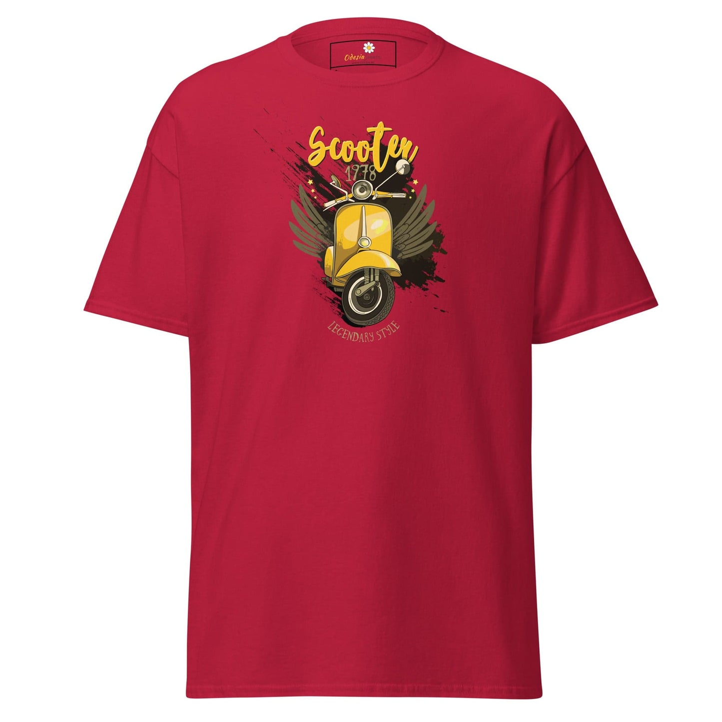 Unisex classic t-shirt - VINTAGE SCOOTER 1978 - REGULAR - Cardinal / S