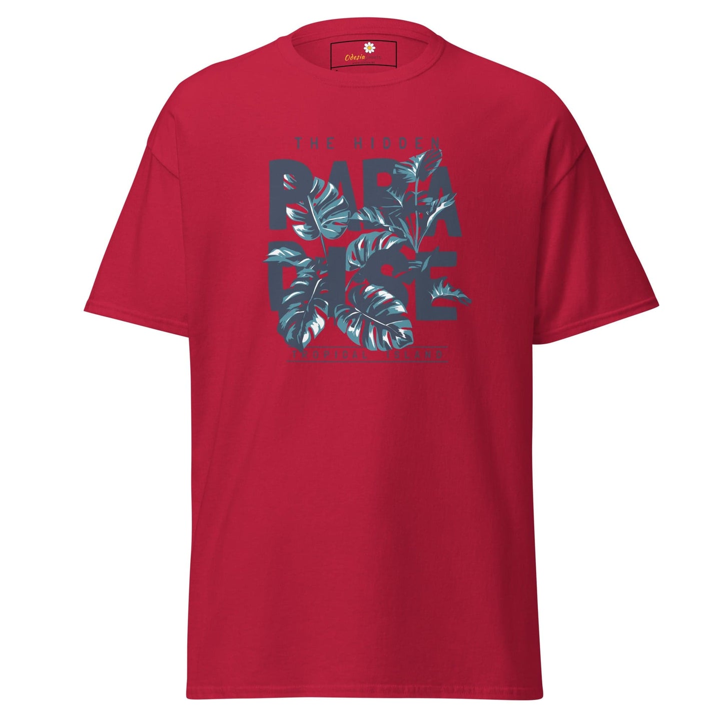 Unisex classic t-shirt - SUMMER HIDDEN PARADISE - REGULAR - Cardinal / S